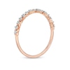 Thumbnail Image 3 of Diamond Accent "X" Flower Band in 10K Rose Gold