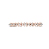 Thumbnail Image 3 of Diamond Accent "X" Flower Band in 10K Rose Gold