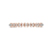 Thumbnail Image 4 of Diamond Accent "X" Flower Band in 10K Rose Gold