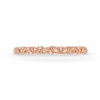 Thumbnail Image 4 of Diamond Accent Vine Vintage-Style Band in 10K Rose Gold
