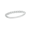 Thumbnail Image 0 of Diamond Accent "X" Flower Band in 10K White Gold