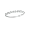 Thumbnail Image 1 of Diamond Accent "X" Flower Band in 10K White Gold