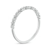 Thumbnail Image 3 of Diamond Accent "X" Flower Band in 10K White Gold
