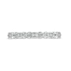 Thumbnail Image 4 of 0.04 CT. T.W. Diamond "X" Flower Station Stackable Band in 10K White Gold
