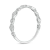 Thumbnail Image 3 of 0.065 CT. T.W. Kite Multi-Diamond Vintage-Style Stackable Band in 10K White Gold