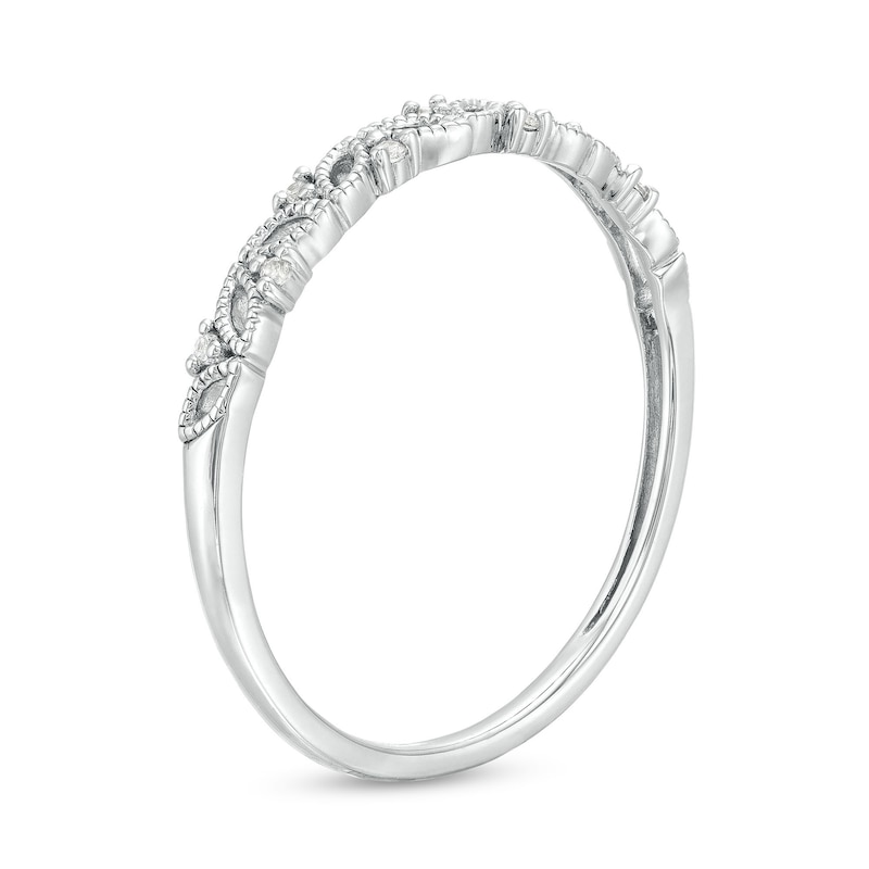 Diamond Accent Vine Vintage-Style Band in 10K Gold|Peoples Jewellers