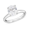 Thumbnail Image 0 of 2.00 CT. Oval Certified Lab-Created Diamond Solitaire Engagement Ring in 14K White Gold (F/SI2)