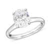 Thumbnail Image 1 of 2.00 CT. Oval Certified Lab-Grown Diamond Solitaire Engagement Ring in 14K White Gold (F/VS2)