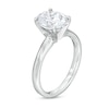 Thumbnail Image 2 of 2.00 CT. Oval Certified Lab-Created Diamond Solitaire Engagement Ring in 14K White Gold (F/SI2)