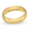 Thumbnail Image 1 of 6.0mm Bevel Edge Satin Finish Band in 18K Gold - Size 10