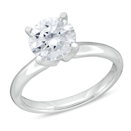 2.00 CT. Certified Lab-Grown Diamond Solitaire Engagement Ring in 14K White Gold (F/VS2)