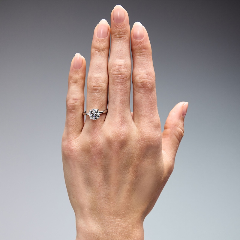2.00 CT. Certified Lab-Grown Diamond Solitaire Engagement Ring 14K White Gold (F/VS2)