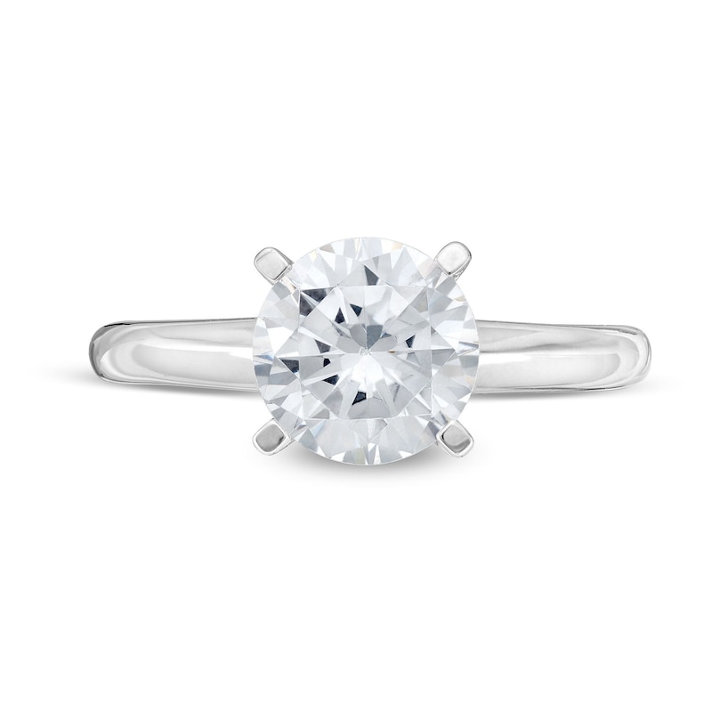 Main Image 2 of 2.00 CT. Certified Lab-Grown Diamond Solitaire Engagement Ring in 14K White Gold (F/VS2)