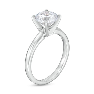 2.00 CT. Certified Lab-Created Diamond Solitaire Engagement Ring in 14K White Gold (F/VS2)
