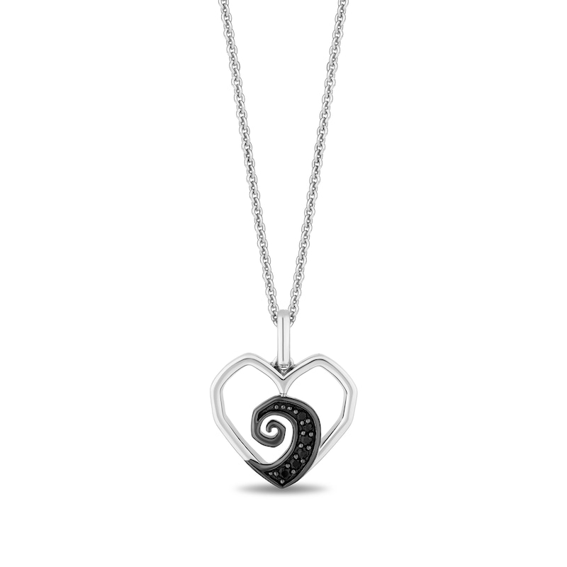 Main Image 3 of Disney Treasures The Nightmare Before Christmas Diamond Spiral Hill Pendant and Stud Earrings Set in Sterling Silver
