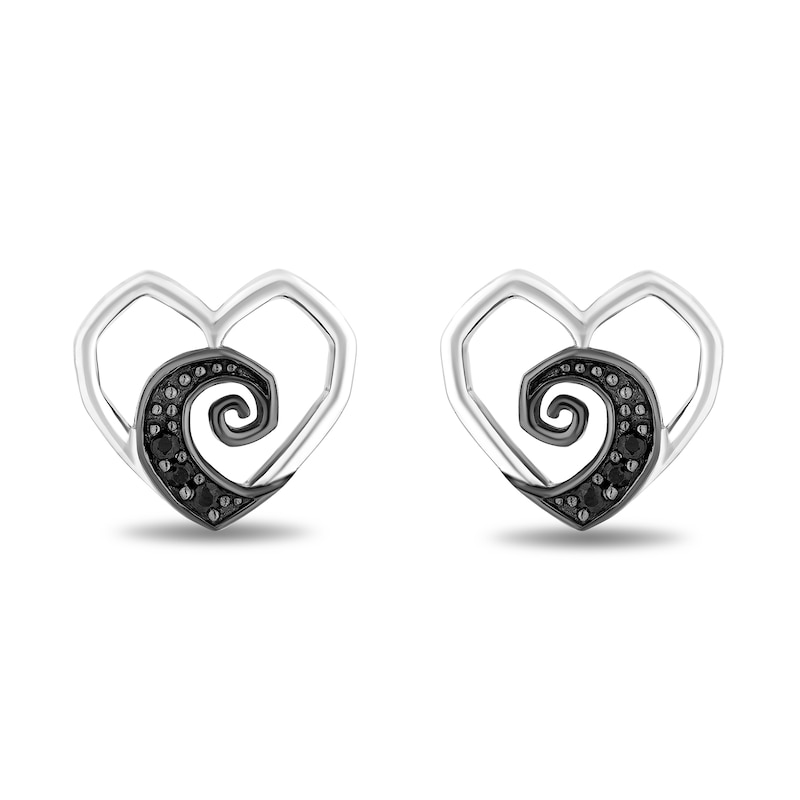 Main Image 5 of Disney Treasures The Nightmare Before Christmas Diamond Spiral Hill Pendant and Stud Earrings Set in Sterling Silver