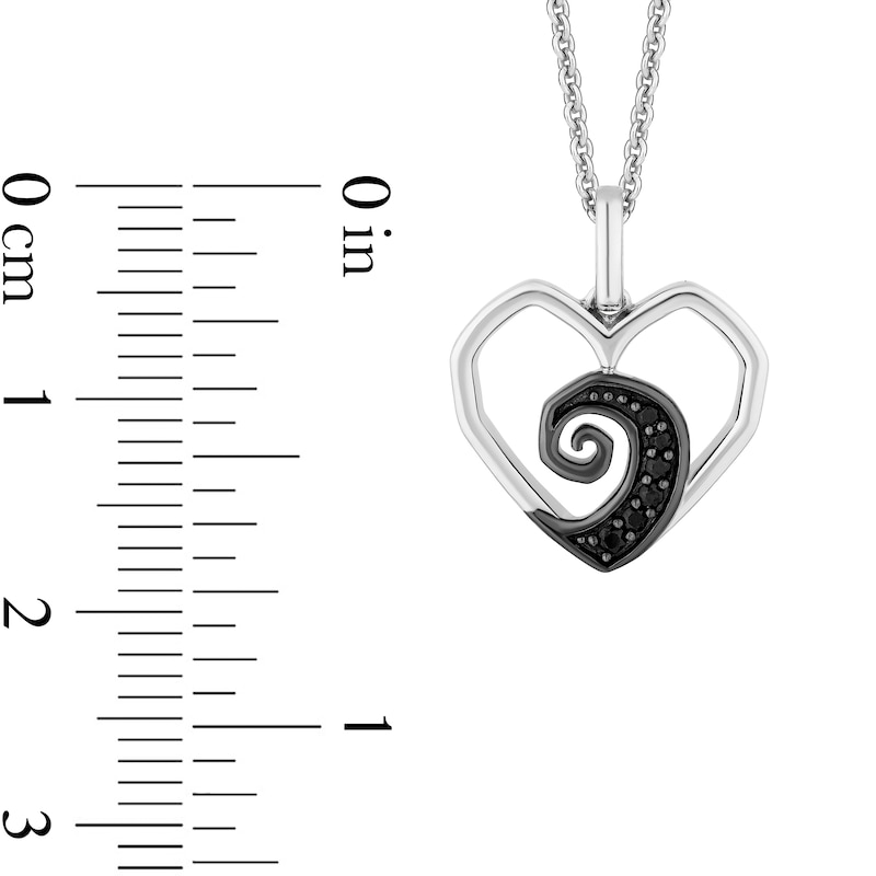 Main Image 6 of Disney Treasures The Nightmare Before Christmas Diamond Spiral Hill Pendant and Stud Earrings Set in Sterling Silver