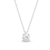 Thumbnail Image 0 of 0.50 CT. Certified Lab-Created Diamond Solitaire Pendant in 14K White Gold (I/SI2)