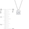 Thumbnail Image 2 of 0.50 CT. Certified Lab-Created Diamond Solitaire Pendant in 14K White Gold (I/SI2)
