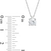 Thumbnail Image 2 of 0.50 CT. Certified Lab-Created Diamond Solitaire Pendant in 14K White Gold (I/SI2)