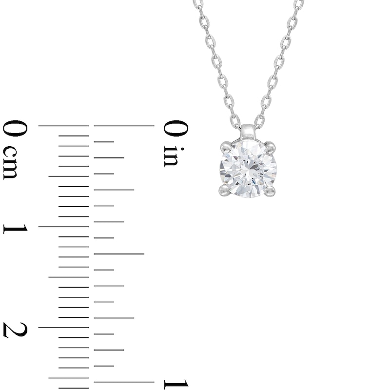 0.50 CT. Certified Lab-Created Diamond Solitaire Pendant in 14K White Gold (I/SI2)