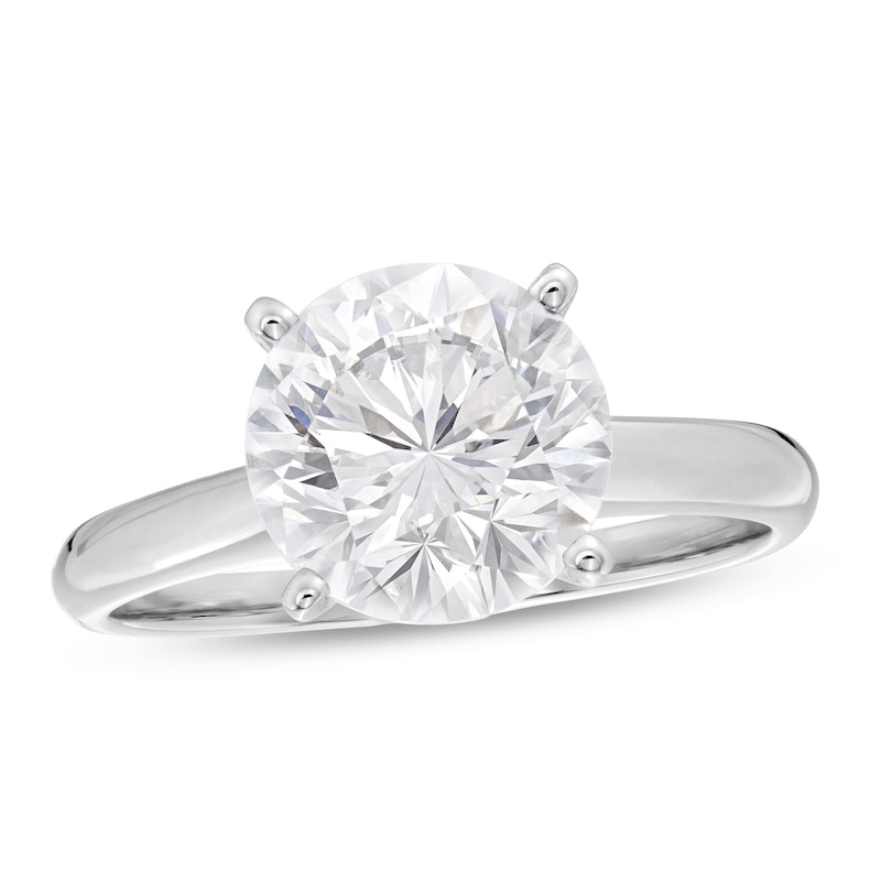 3 CT. Certified Lab-Created Diamond Solitaire Engagement Ring in 14K White Gold (F/SI2)