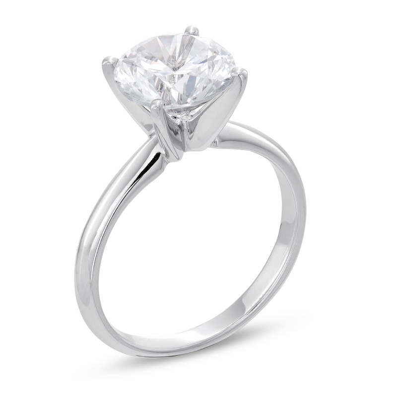 3 CT. Certified Lab-Created Diamond Solitaire Engagement Ring in 14K White Gold (F/SI2)