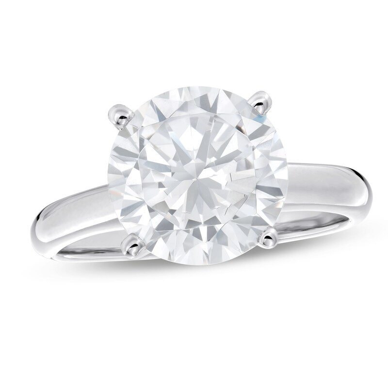 Main Image 1 of 4 CT. Certified Lab-Grown Diamond Solitaire Engagement Ring in 14K White Gold (F/SI2)