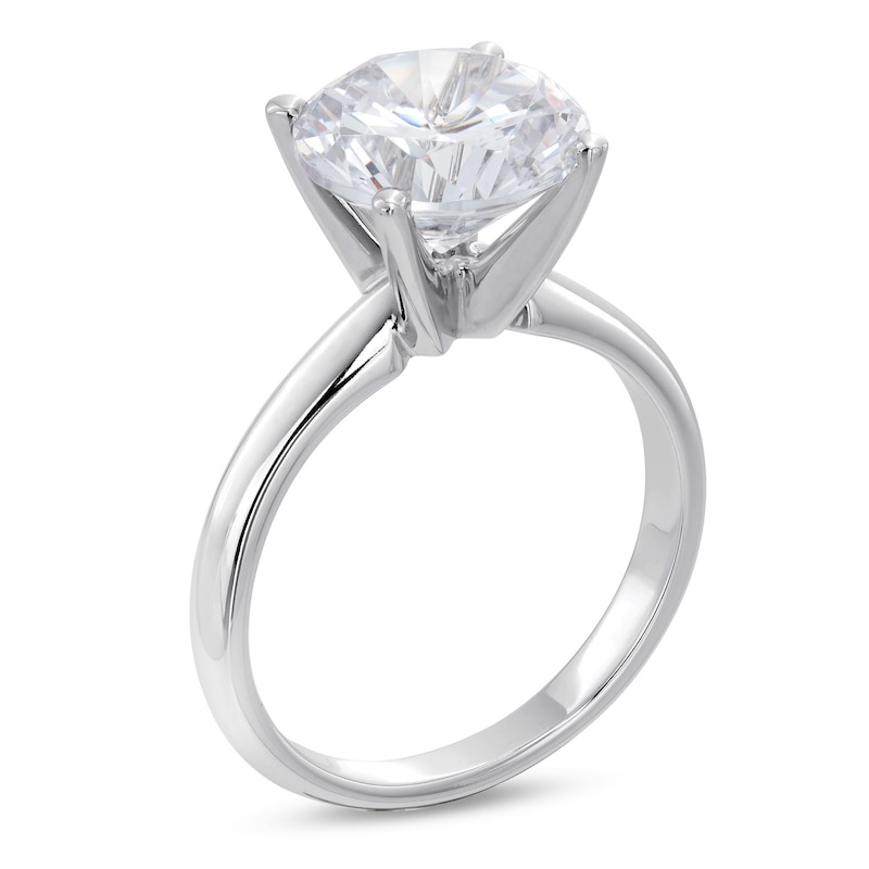 Main Image 3 of 4 CT. Certified Lab-Grown Diamond Solitaire Engagement Ring in 14K White Gold (F/SI2)