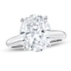Thumbnail Image 1 of 4 CT. Oval Certified Lab-Grown Diamond Solitaire Engagement Ring in 14K White Gold (F/SI2)