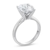 Thumbnail Image 3 of 4 CT. Oval Certified Lab-Grown Diamond Solitaire Engagement Ring in 14K White Gold (F/SI2)