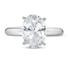 Thumbnail Image 3 of 3 CT. Oval Certified Lab-Created Diamond Solitaire Engagement Ring in 14K White Gold (F/SI2)