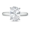 Thumbnail Image 4 of 3 CT. Oval Certified Lab-Grown Diamond Solitaire Engagement Ring in 14K White Gold (F/SI2)