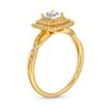 Thumbnail Image 3 of 0.25 CT. T.W. Princess-Cut Diamond Miracle Cushion Frame Vintage-Style Engagement Ring in 10K Gold