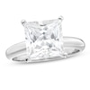 Thumbnail Image 1 of 4 CT. Certified Princess-Cut Lab-Grown Diamond Solitaire Engagement Ring in 14K White Gold (F/SI2)