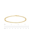 2.8mm Figaro Chain Necklace and Bracelet Set in Hollow 10K Gold