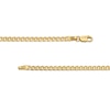2.8mm Curb Chain Necklace and Bracelet Set in Hollow 10K Gold