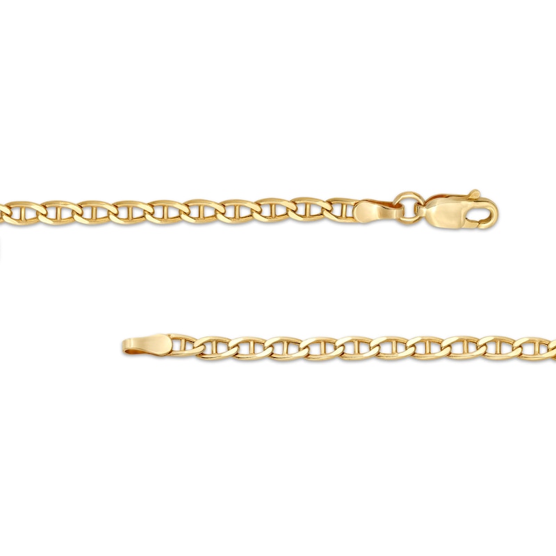 3.3mm Mariner Chain Necklace and Bracelet Set in Hollow 10K Gold|Peoples Jewellers