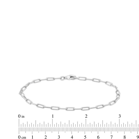 Saturn Chain, Paper Clip Chain and Curb Chain Bracelet Set in Solid Sterling Silver  - 7.5"