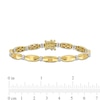 Thumbnail Image 1 of Eternally Bonded 0.24 CT. T.W. Diamond Collar Tie Bar Line Bracelet in 14K Gold - 7.25"