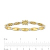 Thumbnail Image 2 of Eternally Bonded 0.24 CT. T.W. Diamond Collar Tie Bar Line Bracelet in 14K Gold - 7.25"
