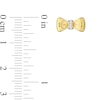 Thumbnail Image 1 of Eternally Bonded 0.04 CT. T.W. Diamond Collar Bow Tie Stud Earrings in 14K Gold
