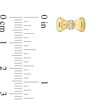 Thumbnail Image 2 of Eternally Bonded 0.04 CT. T.W. Diamond Collar Bow Tie Stud Earrings in 14K Gold
