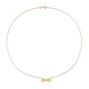 Thumbnail Image 1 of Eternally Bonded Diamond Accent Collar Bow Tie Necklace in 14K Gold