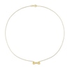 Thumbnail Image 2 of Eternally Bonded Diamond Accent Collar Bow Tie Necklace in 14K Gold