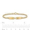 Thumbnail Image 2 of Eternally Bonded 0.04 CT. T.W. Diamond Collar Tie Bar Bracelet in 14K Gold - 7.25"