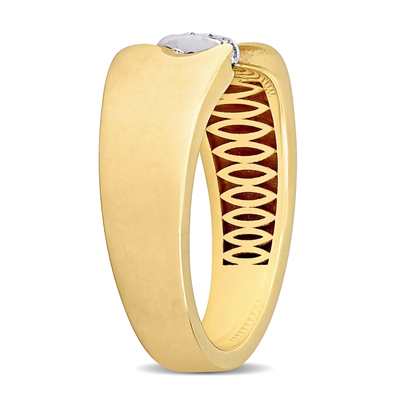 Main Image 2 of Eternally Bonded Diamond Accent Collar Tie Ring in 14K Gold