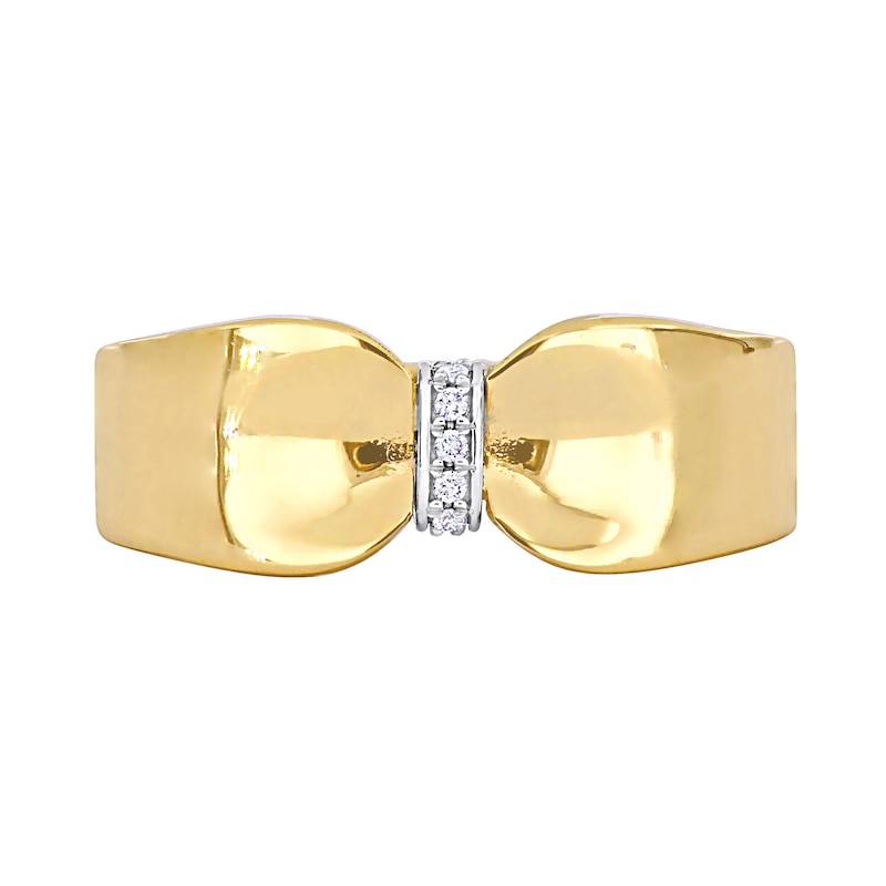 Main Image 3 of Eternally Bonded Diamond Accent Collar Tie Ring in 14K Gold