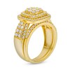Thumbnail Image 4 of 1.29 CT. T.W. Cushion Multi-Diamond Bow-Tie Bridal Set in 10K Gold