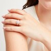 Thumbnail Image 2 of 1.23 CT. T.W. Cushion Multi-Diamond Triple Row Bridal Set in 10K Rose Gold